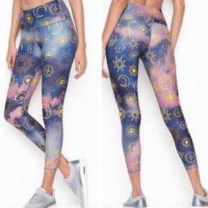 Victoria’s Secret Sport Celestial Moon Astrology Print Leggings Pants Size S EUC